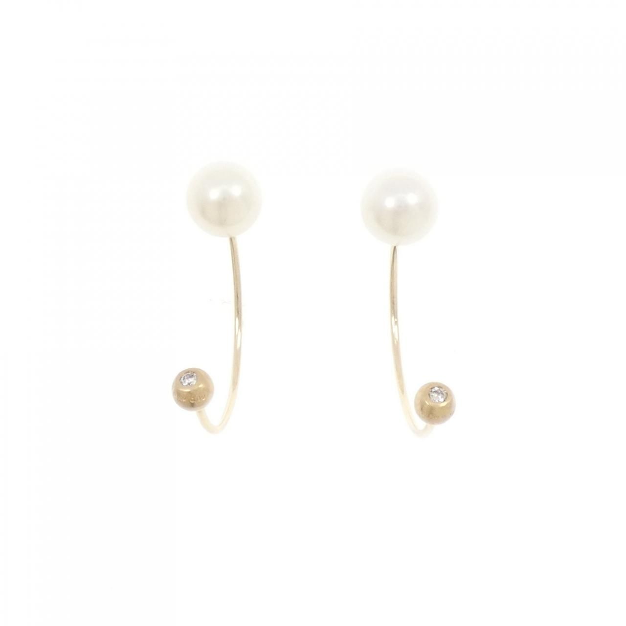 ヒロタカ アコヤパール ピアス 7 5 mm