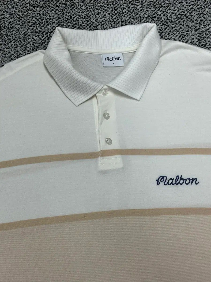 マルボンゴルフ メンズ100 最新バージョン 白ベージュ バイ Tシャツ ゴルフ