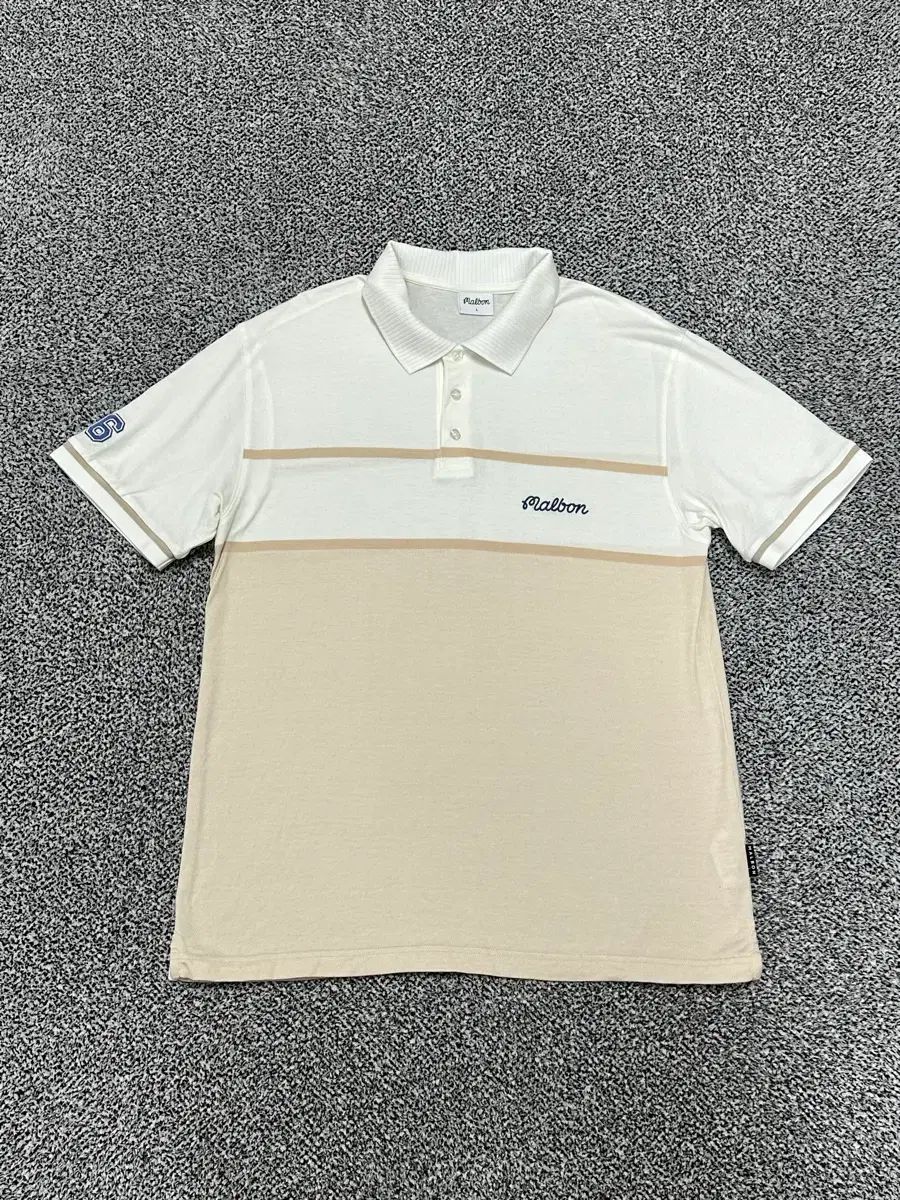 マルボンゴルフ | メンズ100 最新バージョン 白ベージュ バイカラー カラーTシャツ ゴルフ