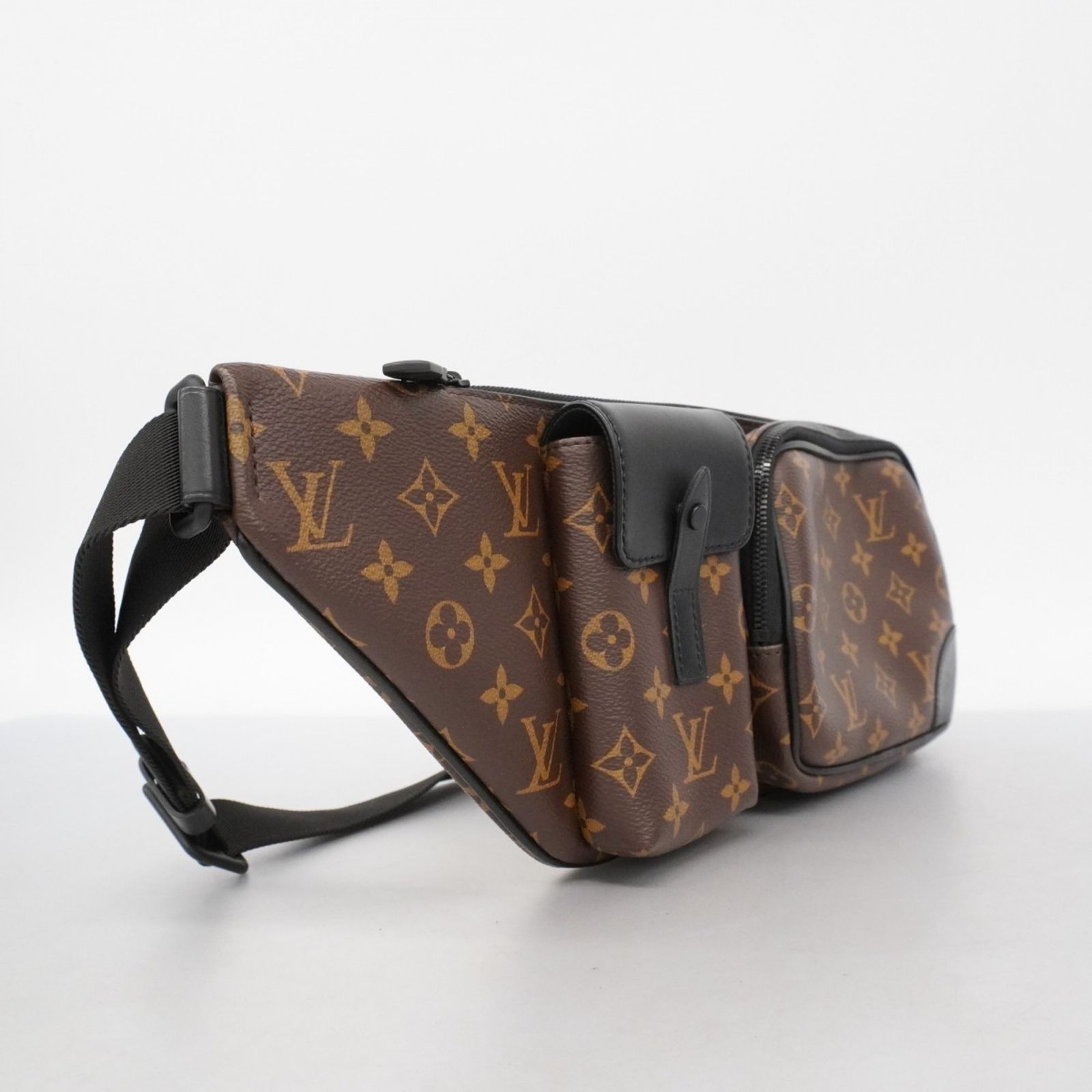 ルイ ヴィトン Louis Vuitton ボディバッグ モノグラム マカサー クリストファーバムバッグ M 45337 ブラウンメンズ