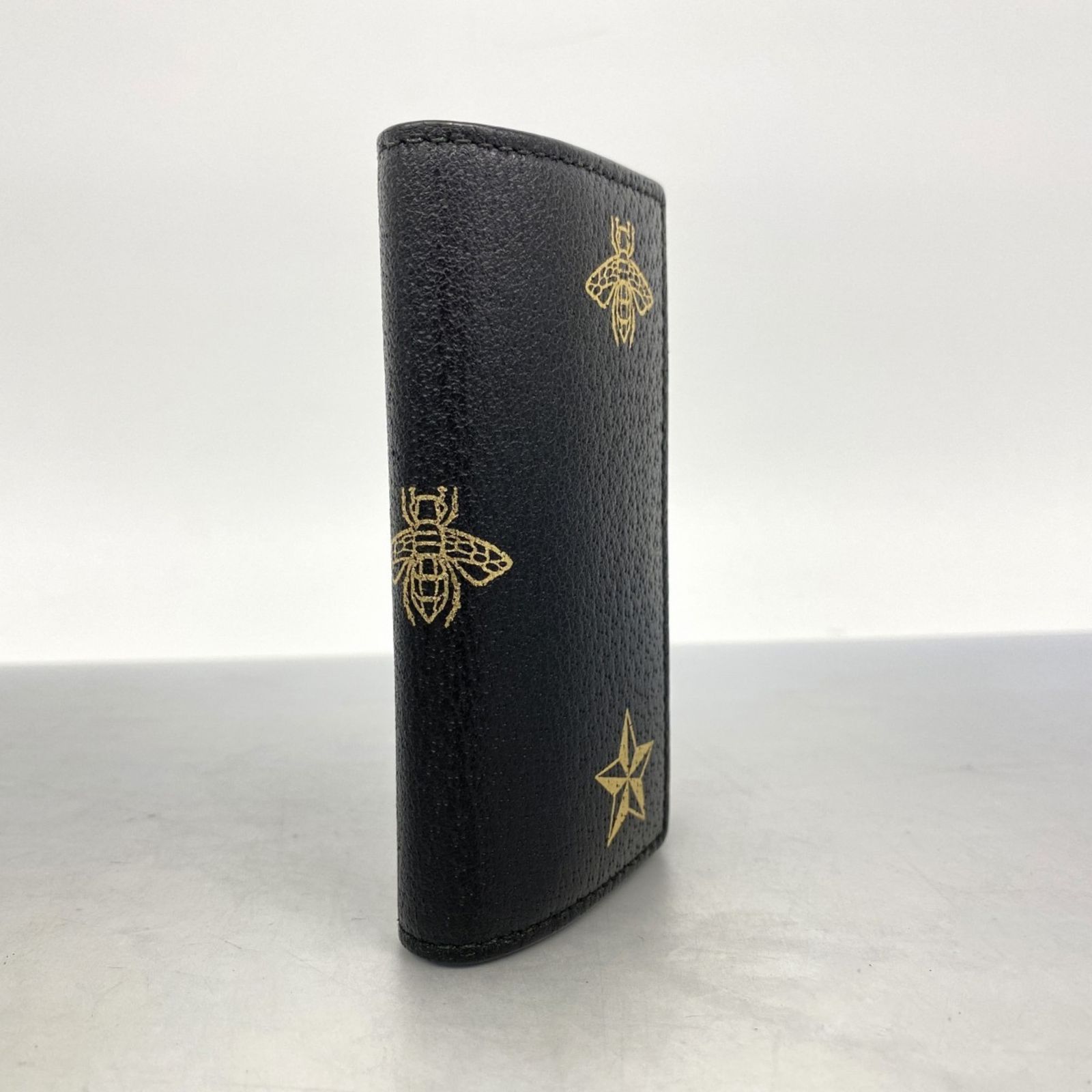 グッチ Gucci キーケース 495071 レザー ブラック メンズ レディース