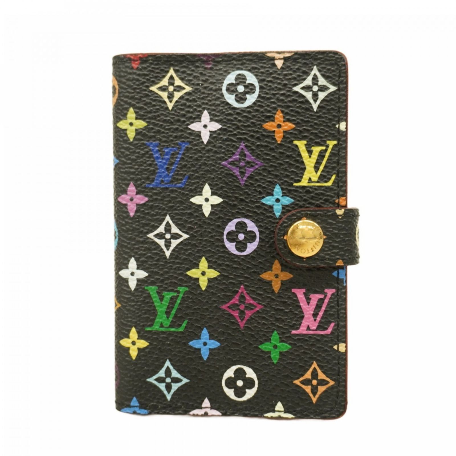 ルイ ヴィトン Louis Vuitton 手帳カバー モノグラム マルチカラー カルネドゥバル アジェンダミニ M 92652 ノワールレディース