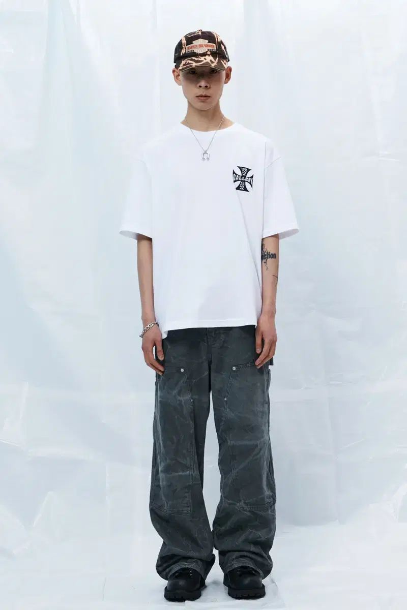 ガンマギャラリー カーペンター パンツ チャコール M