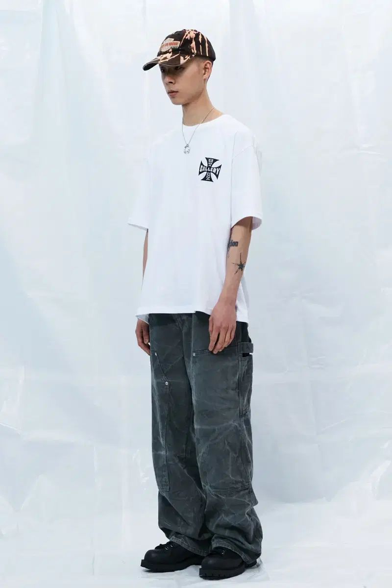 ガンマギャラリー カーペンター パンツ チャコール M