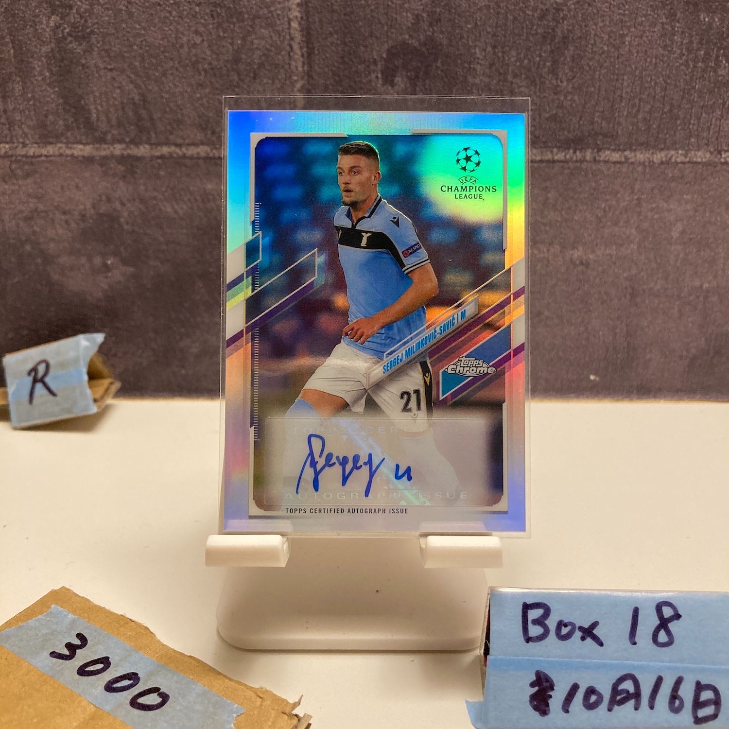 2020-21 Topps Chrome UEFA Champions League Sergej Milinkovic-Savic