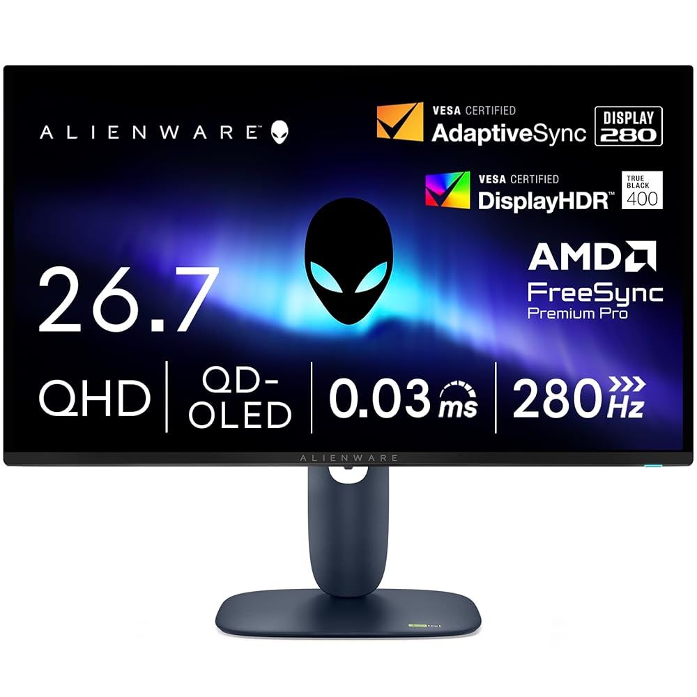 Dell AW 2725 D 26 7インチ 有機EL Alienware ゲーミングモニター 無輝点3年保証 QHD QD OLED 抗反射 DP 1 4 HDMI 2 DCI P 3