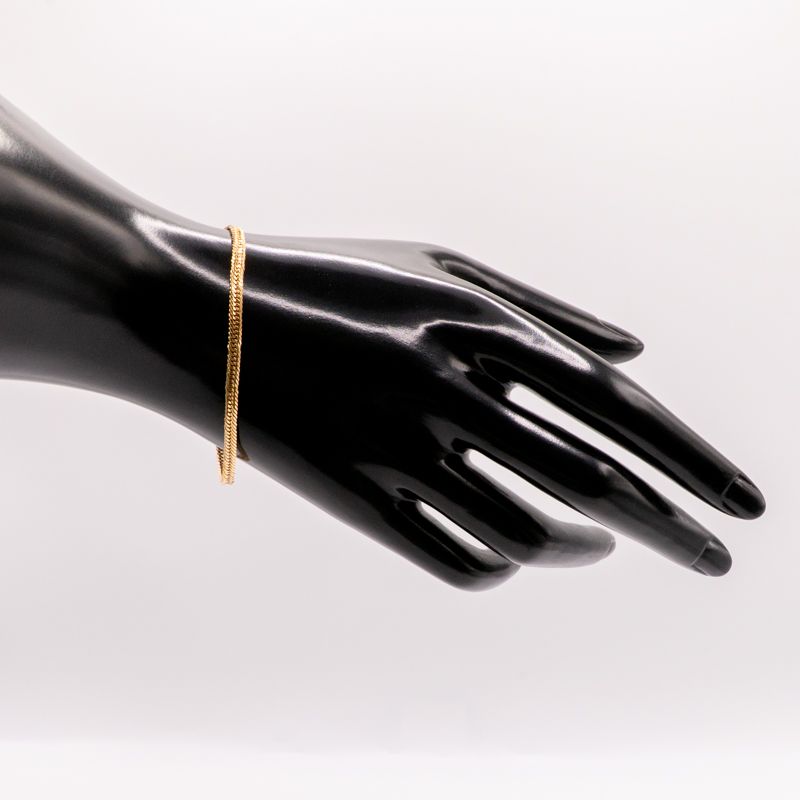 仕上げ K 18 18金 喜平ブレスレット 12面カットトリプル 17 cm 4 7 g 造幣局刻印あり ホールマーク