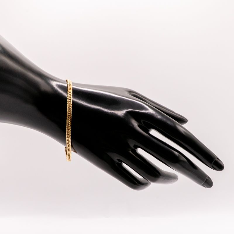 仕上げ K 18 18金 喜平ブレスレット 8面カットトリプル cm|8 g 造幣局刻印あり ホールマーク