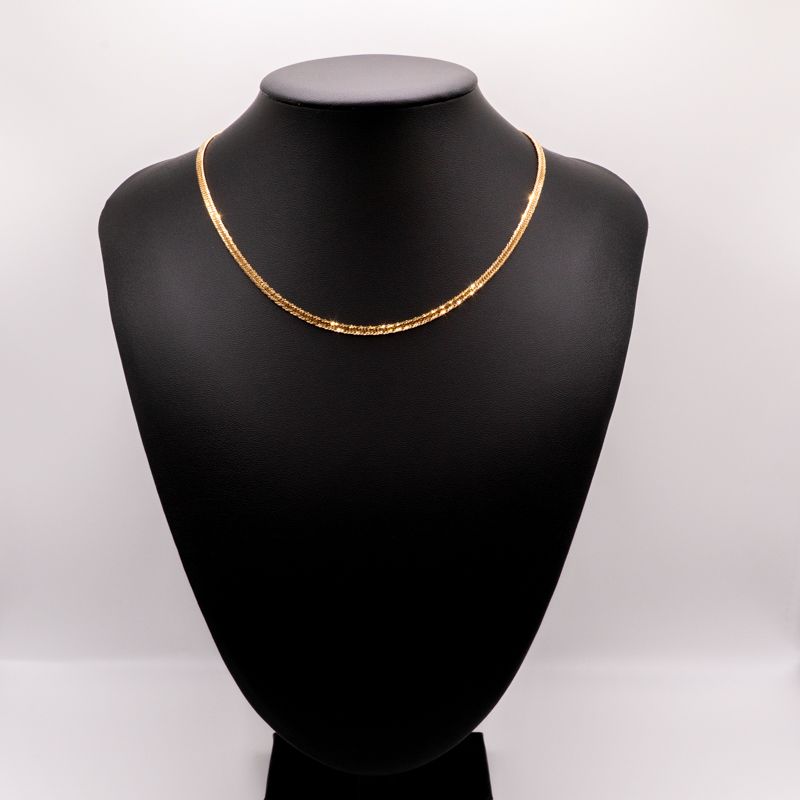 仕上げ K 18 18金 喜平ネックレス 6面カットダブル 40 cm 10 1 g 造幣局刻印あり ホールマーク