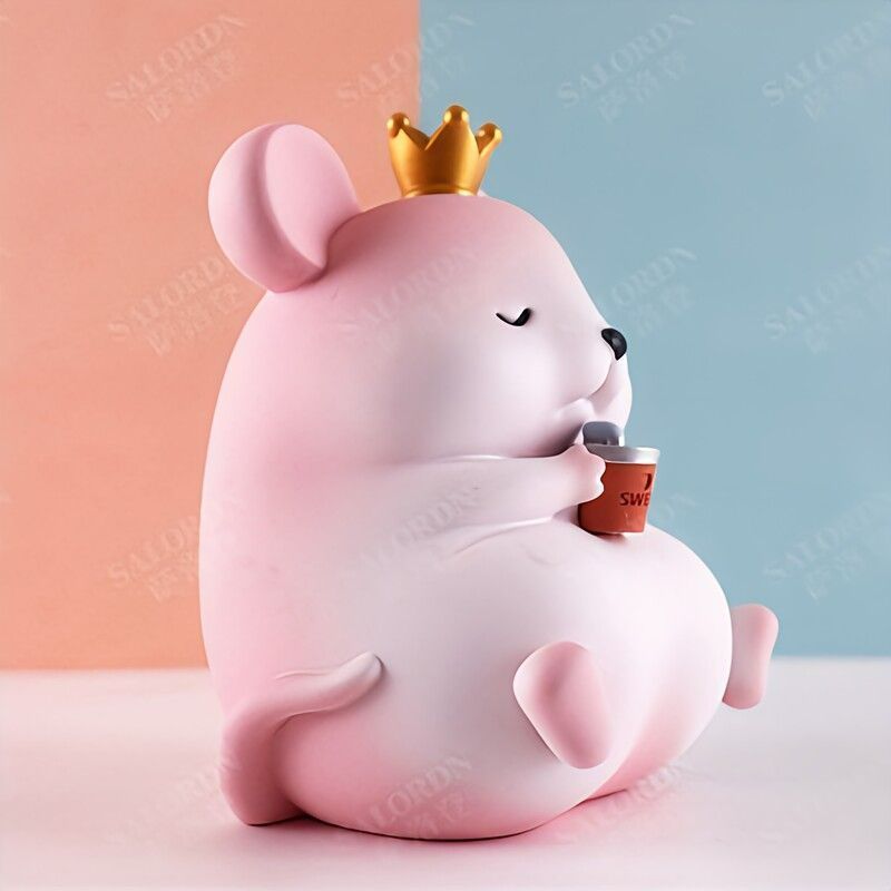  貯金箱 コインバンク 置物 装飾品 フィギュア ハムスター オブジェ オーナメント シンプル リアル 動物 アニマル お洒落 キュート 癒し ほっこり リビングルーム ダイニング 寝室 子供部屋 書斎 オフィス 卓上 デスク テーブル 棚 プレゼント 小物アクセサリー 置物 インテリア小物