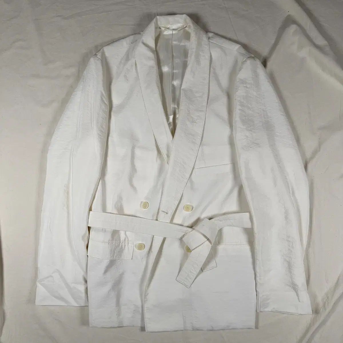 ルメール ショールカラー ダブルジャケット デパートタグ