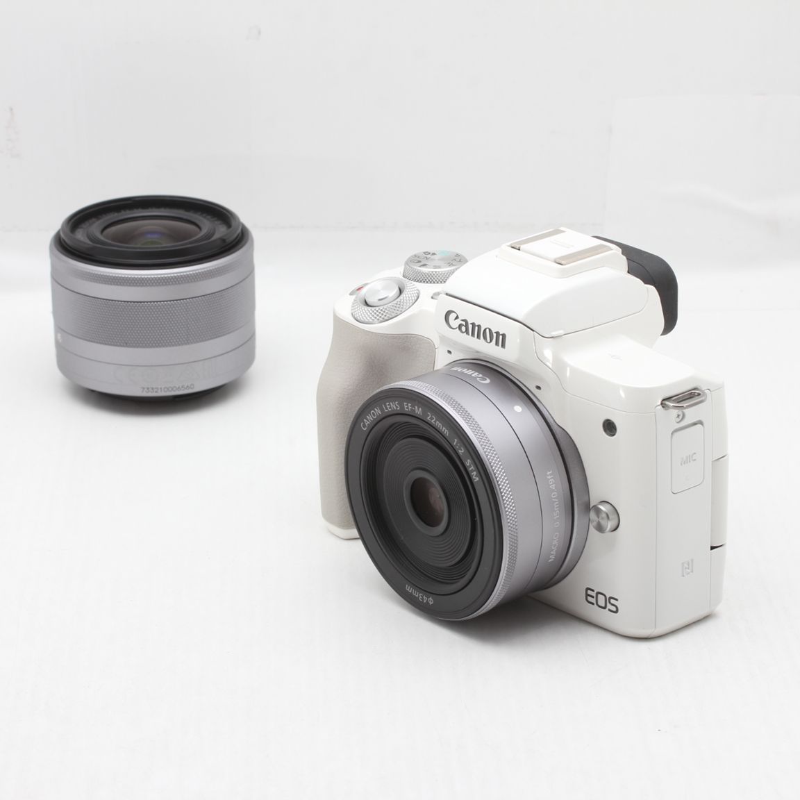 キャノンCanon EOS M6ミラーレスカメラ ホワイト Canon ミラーレス一眼カメラ EOS M6ダブルズームキット単焦点レンズ