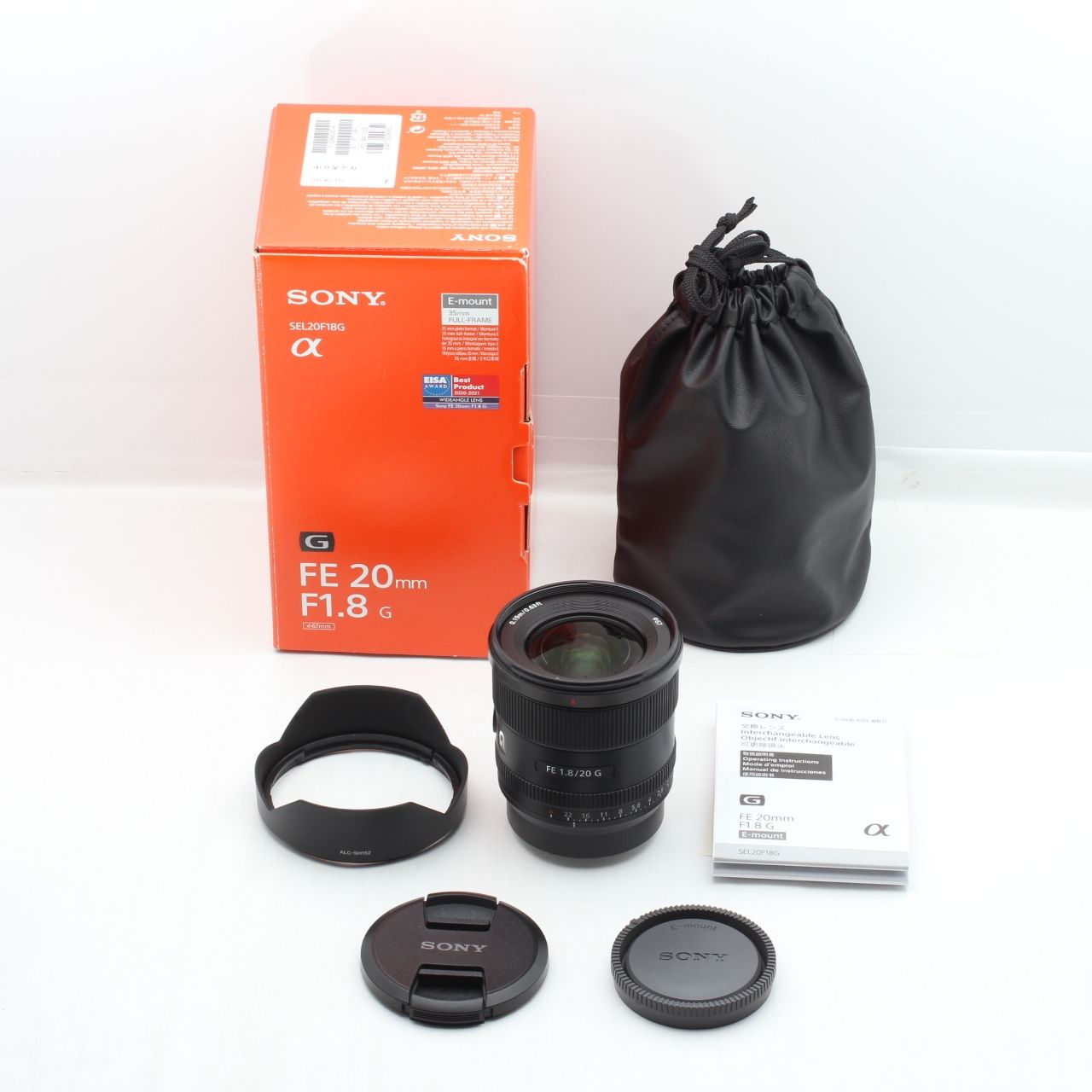 美品】SONY ソニー FE 20mm F1.8 G Eマウント35mm SEL20F18G JS129