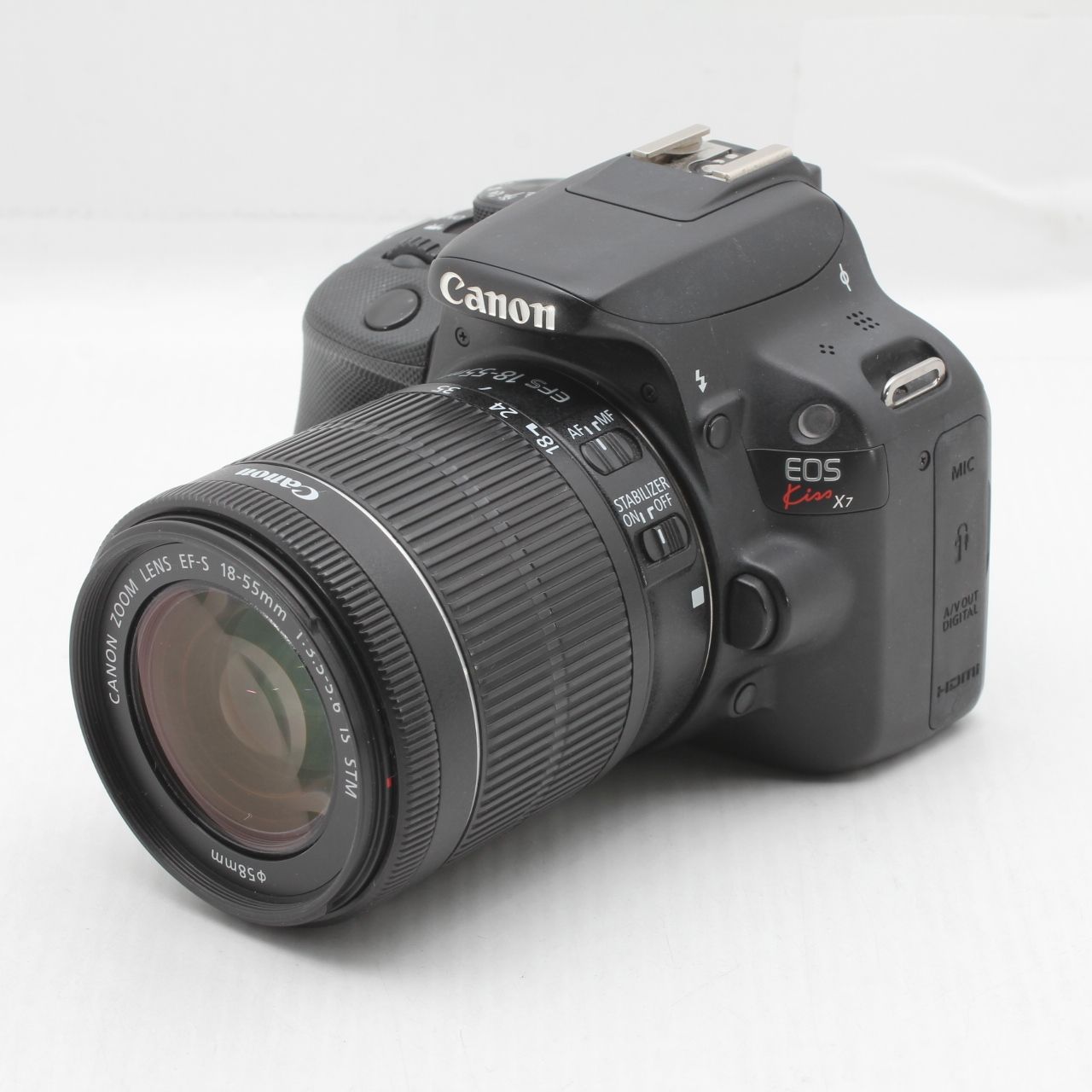  Canon キャノン EOS Kiss X 7 レンズキット EF S 18 55 mm F 3 5 6 IS STM付属 JS 129 00836 レンズ(ズーム) カメラ