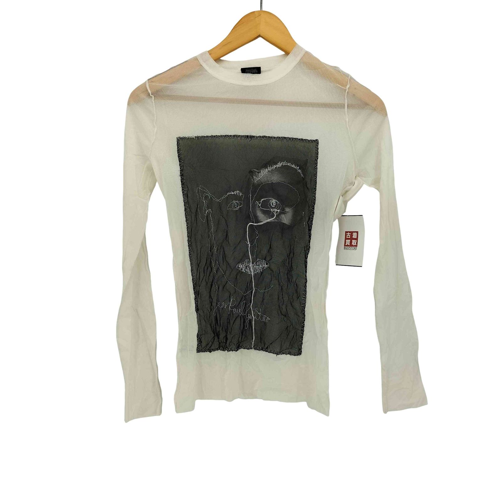 Jean Paul GAULTIER FEMME(ジャンポールゴルチエフェム) 02SS アート ステッチ デザイン パワーネット レディース FR：40 【中古】【ブランド古着バズストア】 ジャンポールゴルチエフェム Jean Paul GAULTIER FEMME 02SS アート