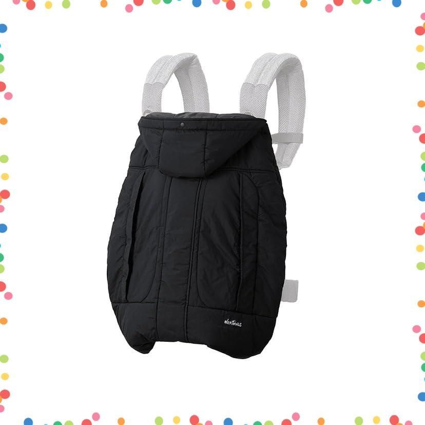 コンパクト カバー 撥水 ベビーカー 抱っこひも ブラック WildThingsモンスターパーカー防寒ケープ ベビーホッパー BabyHopper