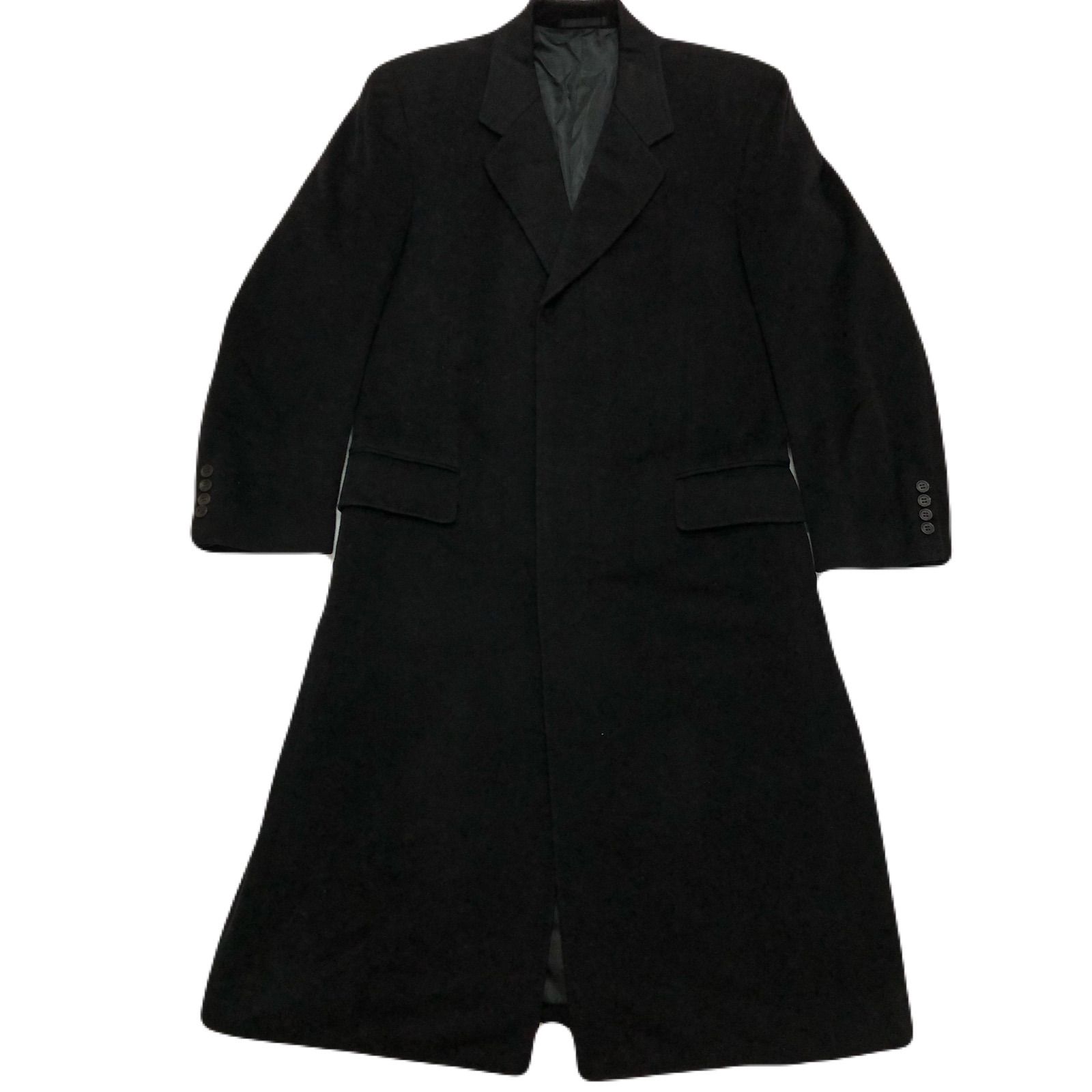 Peter England カシミヤ マキシ丈 XLサイズ相当 ピーターイングランドチェスターコート ロングコート XL 黒