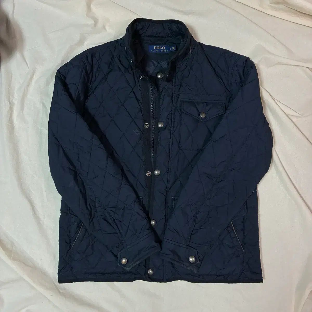 ポロラルフローレン ネイビー キルティング ジャケット - メルカリ