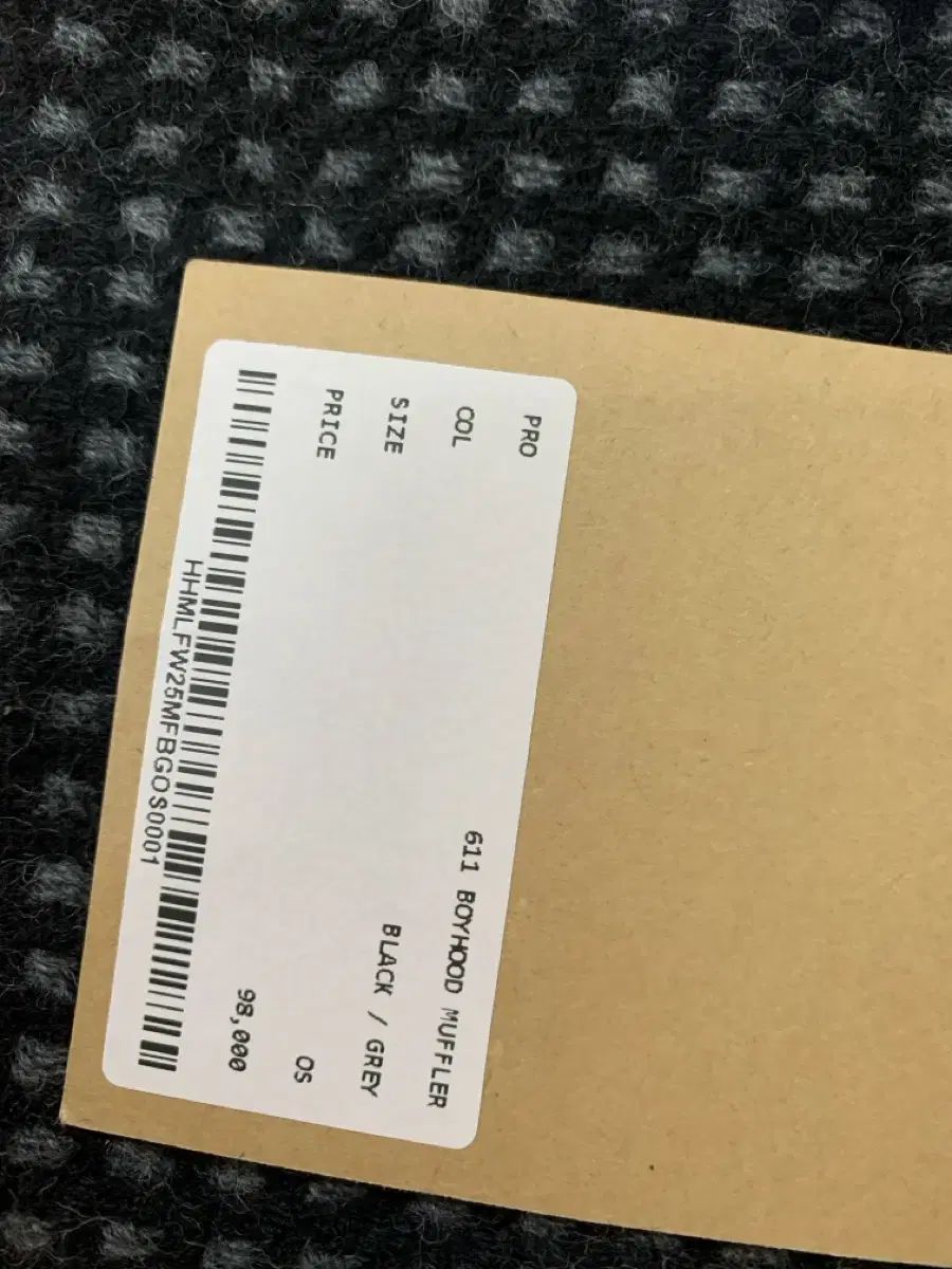 mylibrary 611 マフラー ブラック グレー