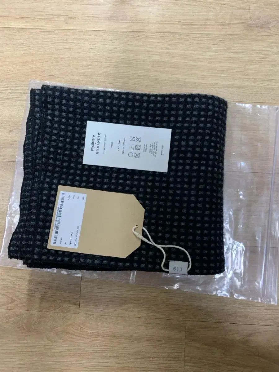 mylibrary 611 マフラー ブラック グレー