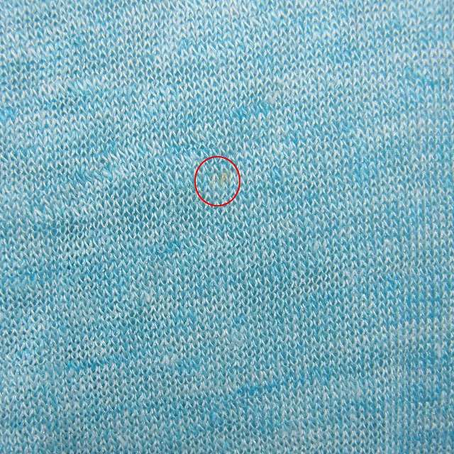 クレージュ courreges リボン リネン ブラウス 透け感 クロップド 七分