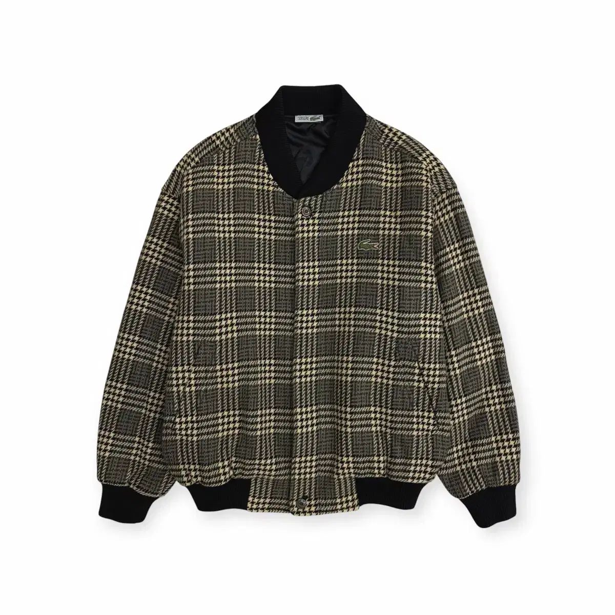 LACOSTE ラコステ スクール ヴィンテージ ウール CHECK ブルゾン ジャケット 100 L