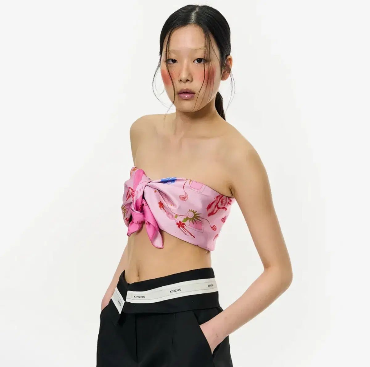 キム・ジス Starship Square スカーフ バンダナ ピンク