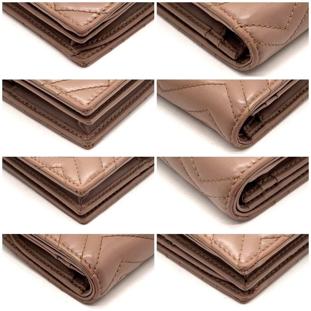 GUCCI 二つ折り財布 キルティング マーモント GG レザー　ベージュ 楽天市場】【P2倍 1/9 20時〜1/12 24時】グッチ GUCCI 二つ折り財布