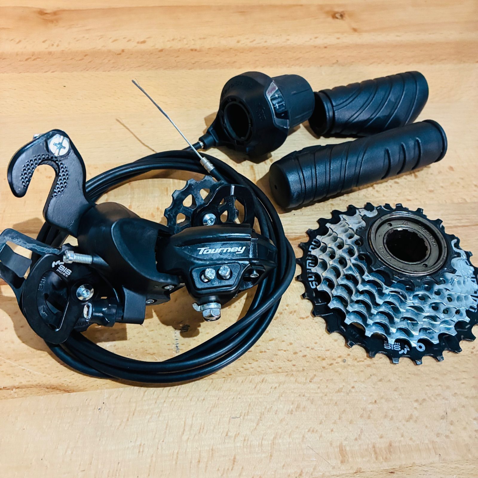 美品】 シマノ 7s セット TOURNEY RD-TY300 MF-TZ510-7 スプロケ