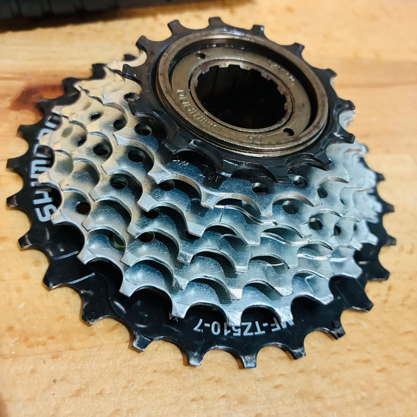 美品】 シマノ 7s セット TOURNEY RD-TY300 MF-TZ510-7 スプロケ 