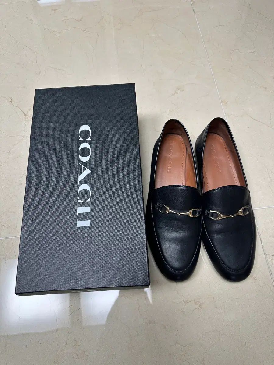  コーチ ヘイリー ローファー ブラック レディース 250 フラットシューズ バレエシューズ パンプス