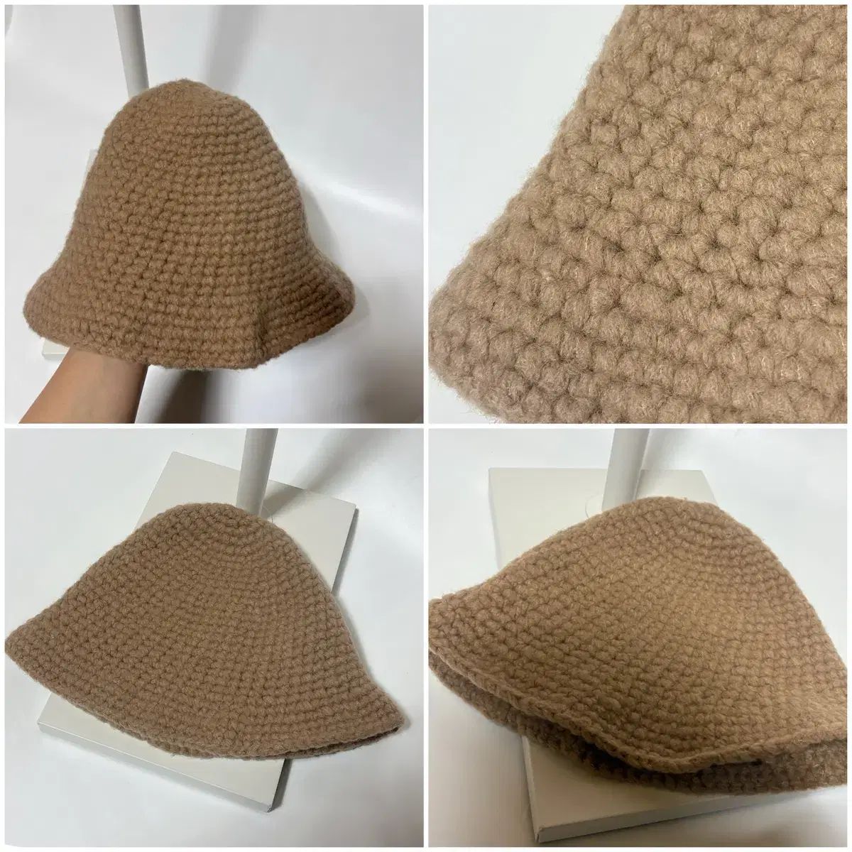 O 2 nd オッズセカンド x KARA カラ ラム カシミア バケットハット モデル