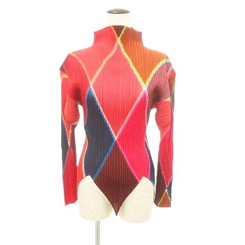 プリーツプリーズ PLEATS PLEASE 美品 ひし形 カラフル スリット