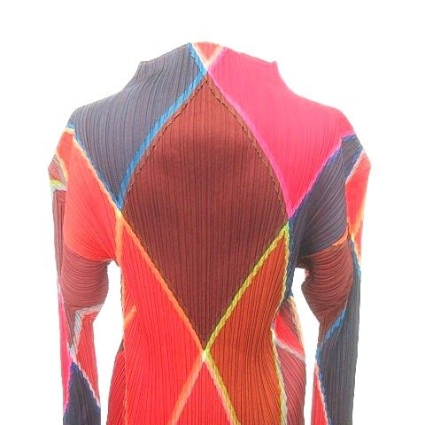 プリーツプリーズ PLEATS PLEASE 美品 ひし形 カラフル スリット