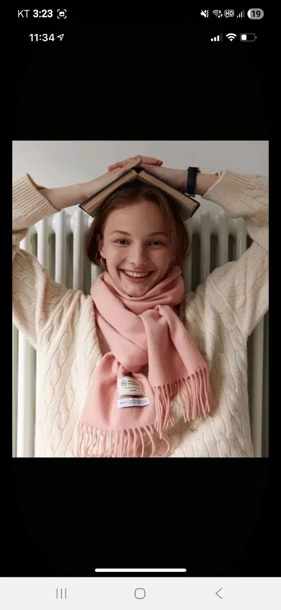 ディパウンド カシミア マフラー ストール ピンク