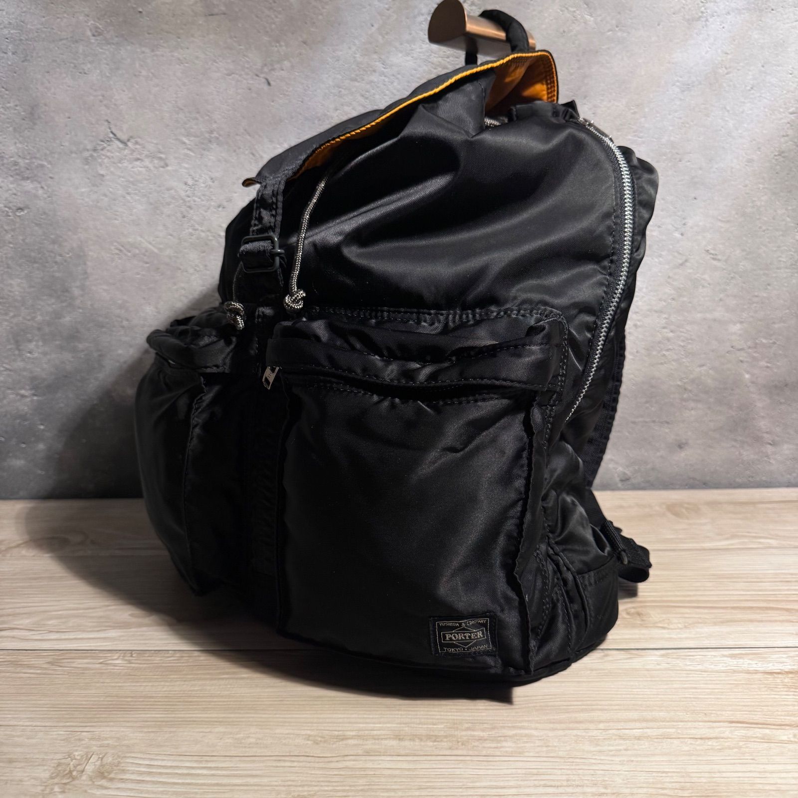 ✨美品 PORTER TANKER リュック 黒 デイパック 大容量 高耐久 ナイロン 