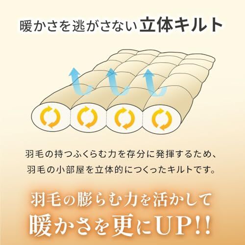  西川 羽毛布団 シングル 冬 ecoダウン 洗浄度1000 mm ダックダウン70 0.6 kg 掛け布団 冬用 シングルロング 合掛け 立体キルト ニオイが少ない 国産p af 8 e 1 ae 2 その他 キッチン 食器