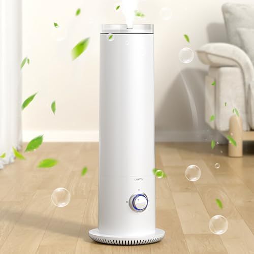 タワー加湿器 加湿器 大容量 超音波 上から給水 5 6 L 無段階ミスト量 パワフル加湿 アロマ対応 ダイヤル式 操作簡単 360°吹き出し口 静音 軽量 省エネ 寝室 リビング 家庭 会社 ホワイト c 47 fd 8 cb