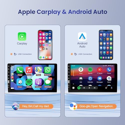 1 DIN Carplayカーオーディオ Hodozzy 9インチカーステレオ タッチスクリーンカーラジオ Bluetooth シングルDIN FM AMオーディオレシーバー iOS AndroidミラーリンクUSBカーマルチメディアP c 62 e 8 f 41