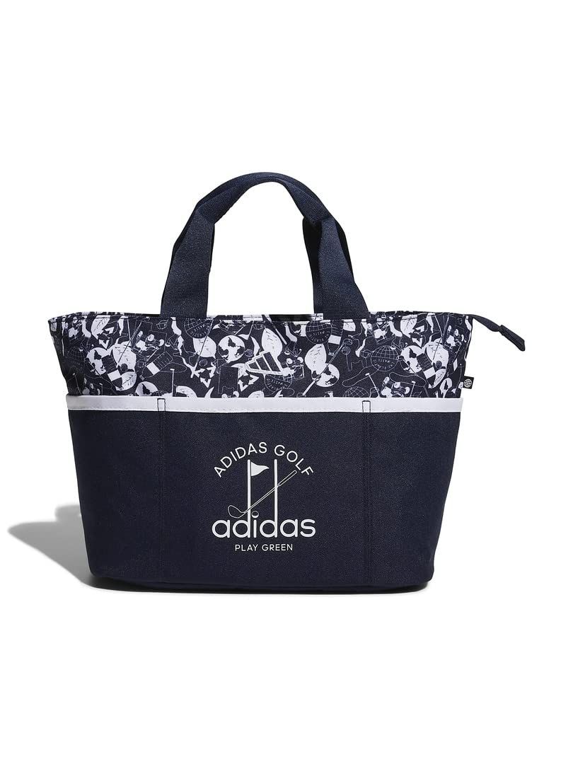 アディダスゴルフ ゴルフバック PLAY GREEN グラフィック ラウンドバッグ メンズ カレッジネイビー ホワイト