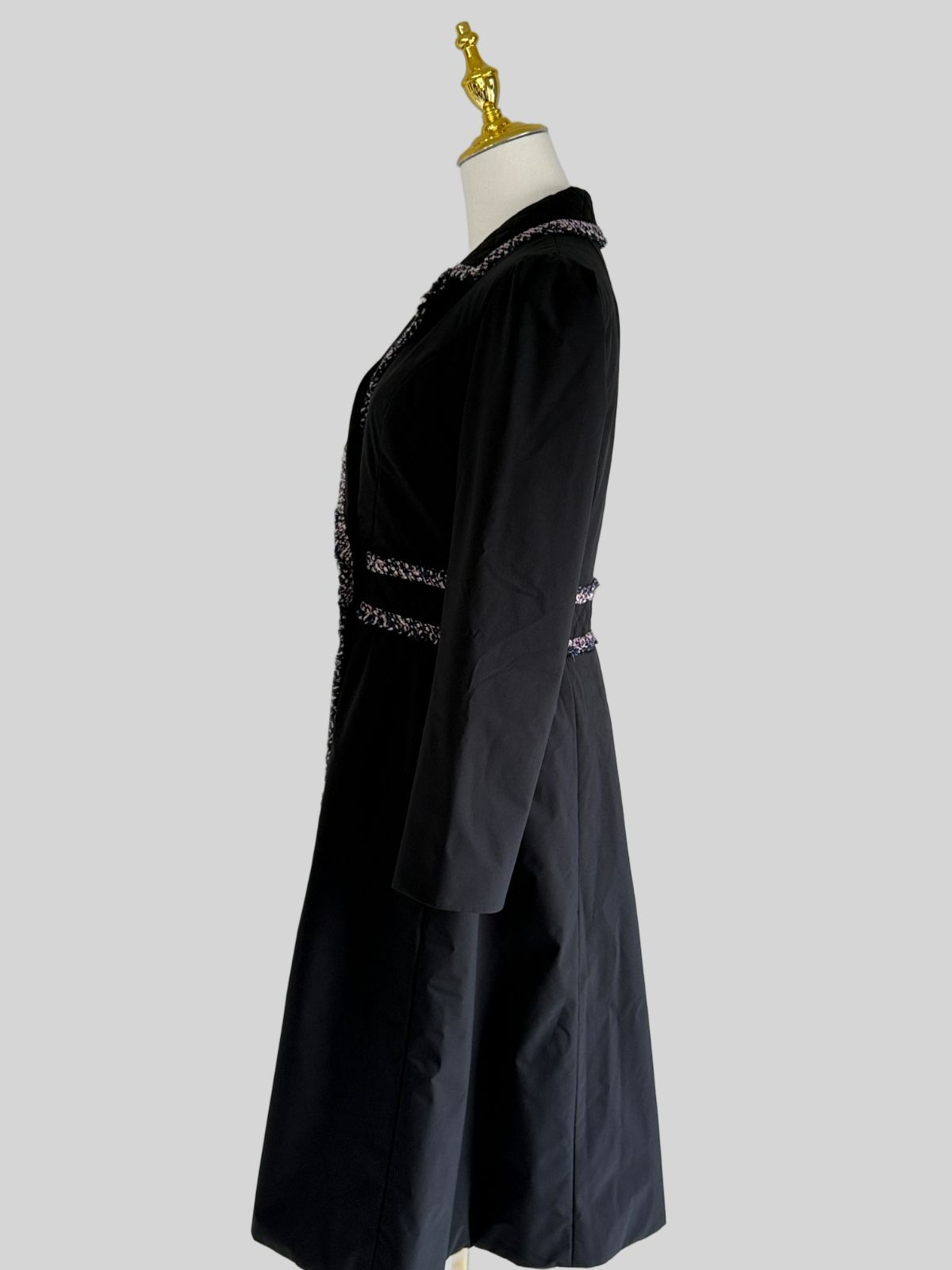 ルネ⭐︎コート36⭐︎試着のみ 美品Rene ルネ 6948180 中綿ロングコート ミックスツイードブレード36