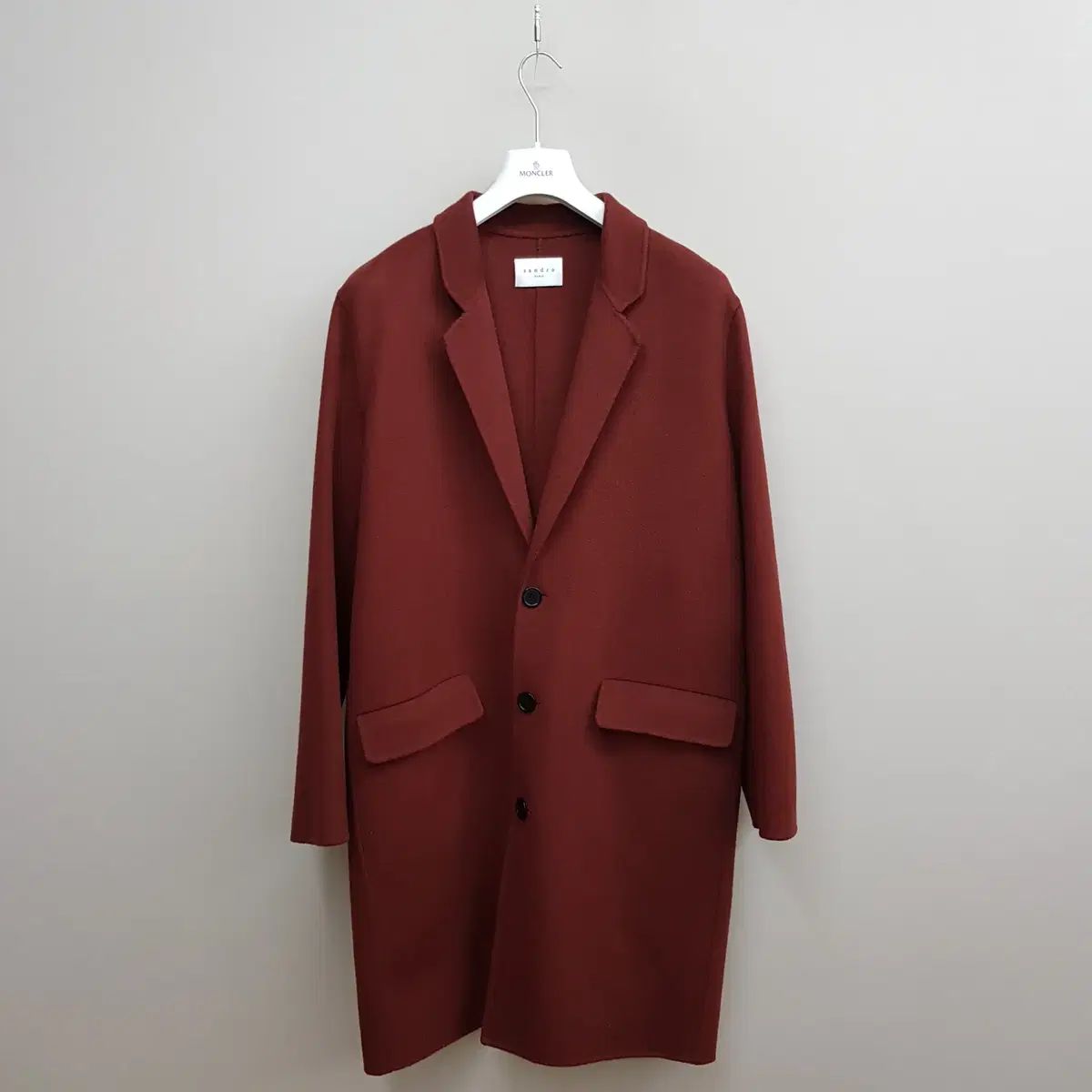 サンドロ SANDRO カシミアブレンド Single コート Lサイズ