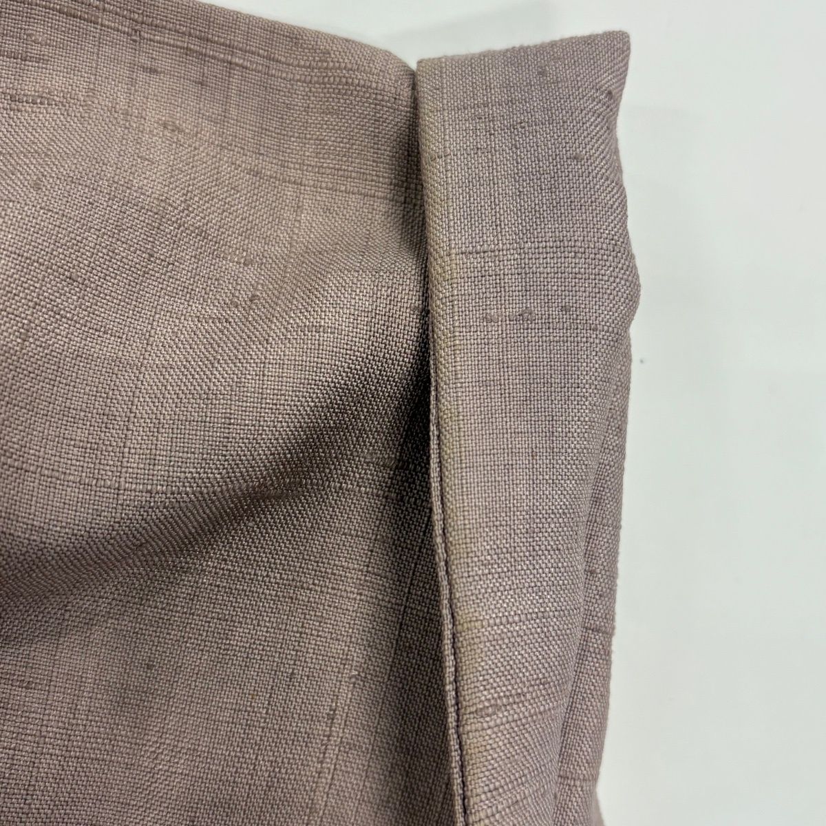  道行 身丈96 5 cm 裄丈65 M 紬地 和装コート 角衿 よろけ縞 幾何学模様 絞り 薄紫 正絹 秀品 羽織 着物 浴衣