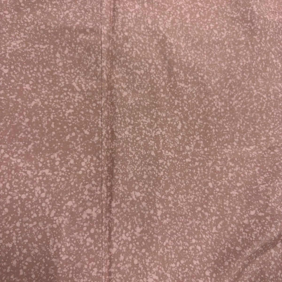  小紋 身丈156 5 cm 裄丈66 M 袷 紬地 幾何学 ピンクベージュ 正絹 秀品 小紋 着物