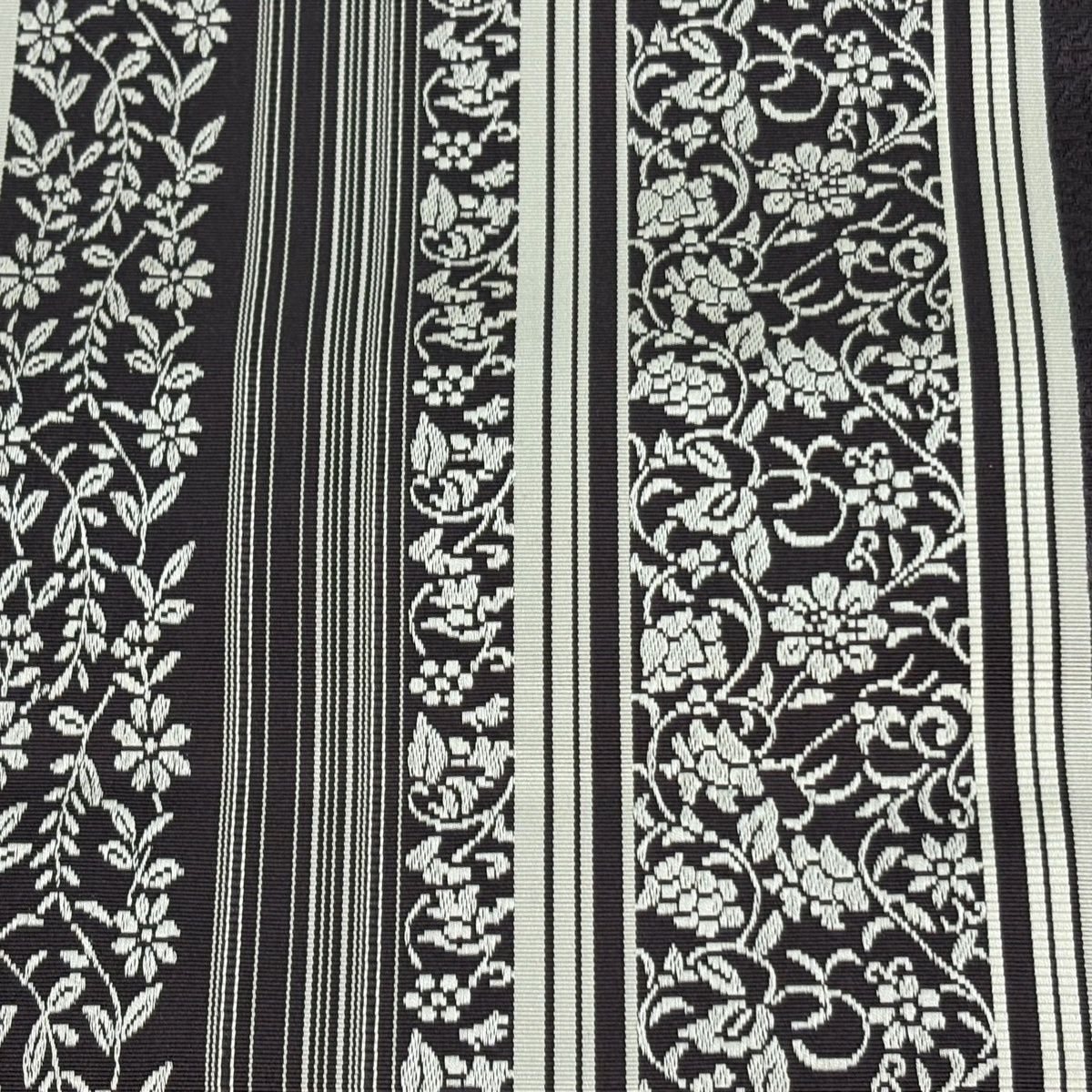 袋帯 証紙 本場筑前博多織 結彩 灰紫 全通 正絹