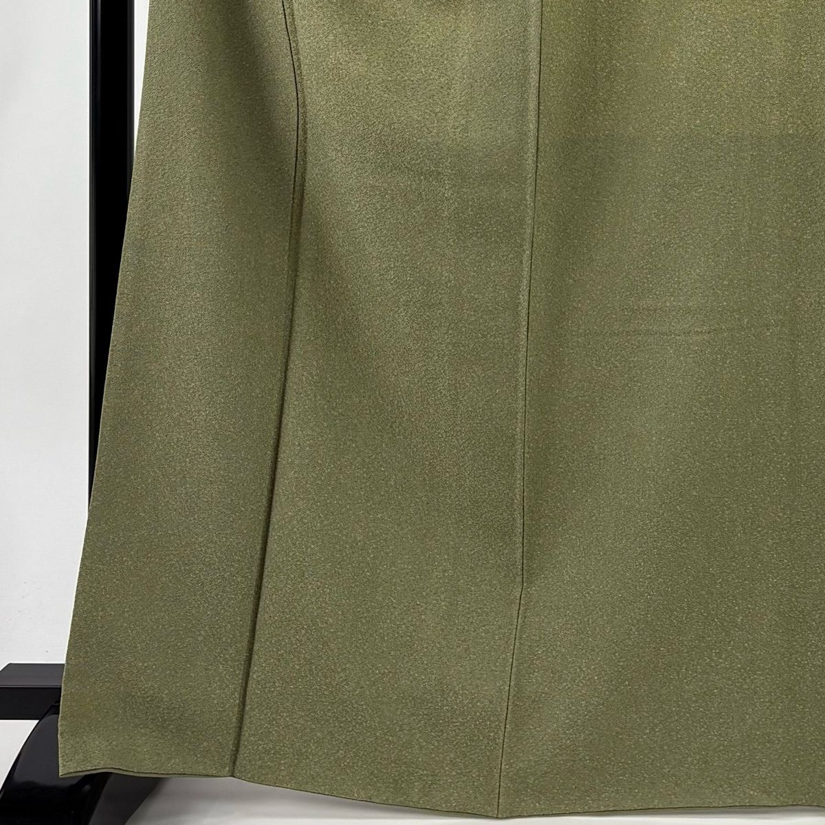 江戸小紋 身丈166 cm 裄丈66.5 M 袷 落款 鮫 灰緑 正絹 名品 一つ紋