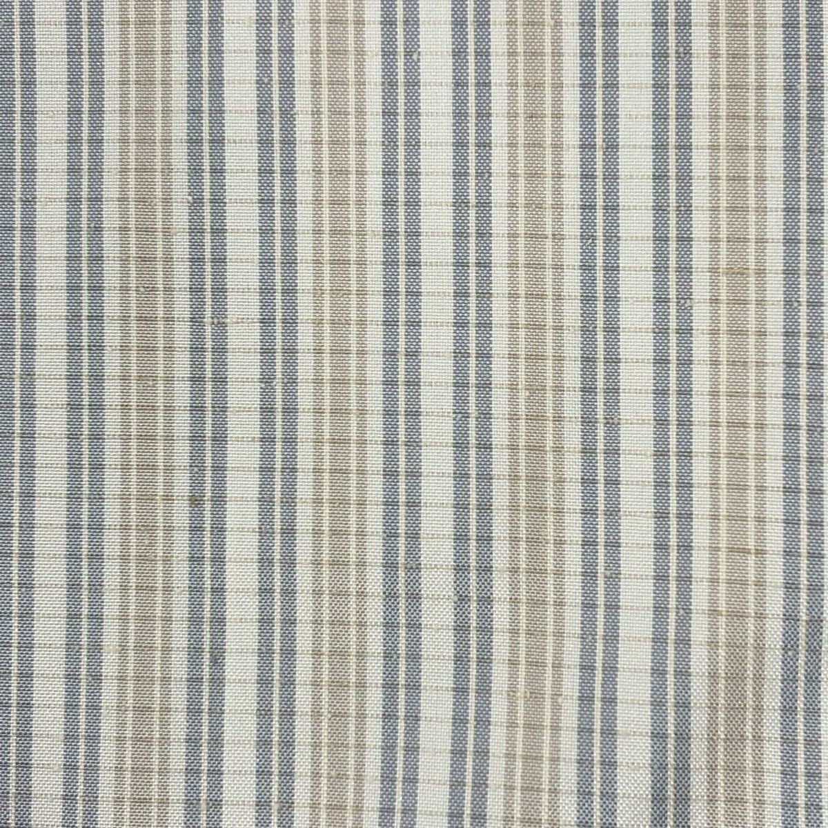  紬 身丈161 cm 裄丈67.5 L 袷 縦縞 白 正絹 紬 着物