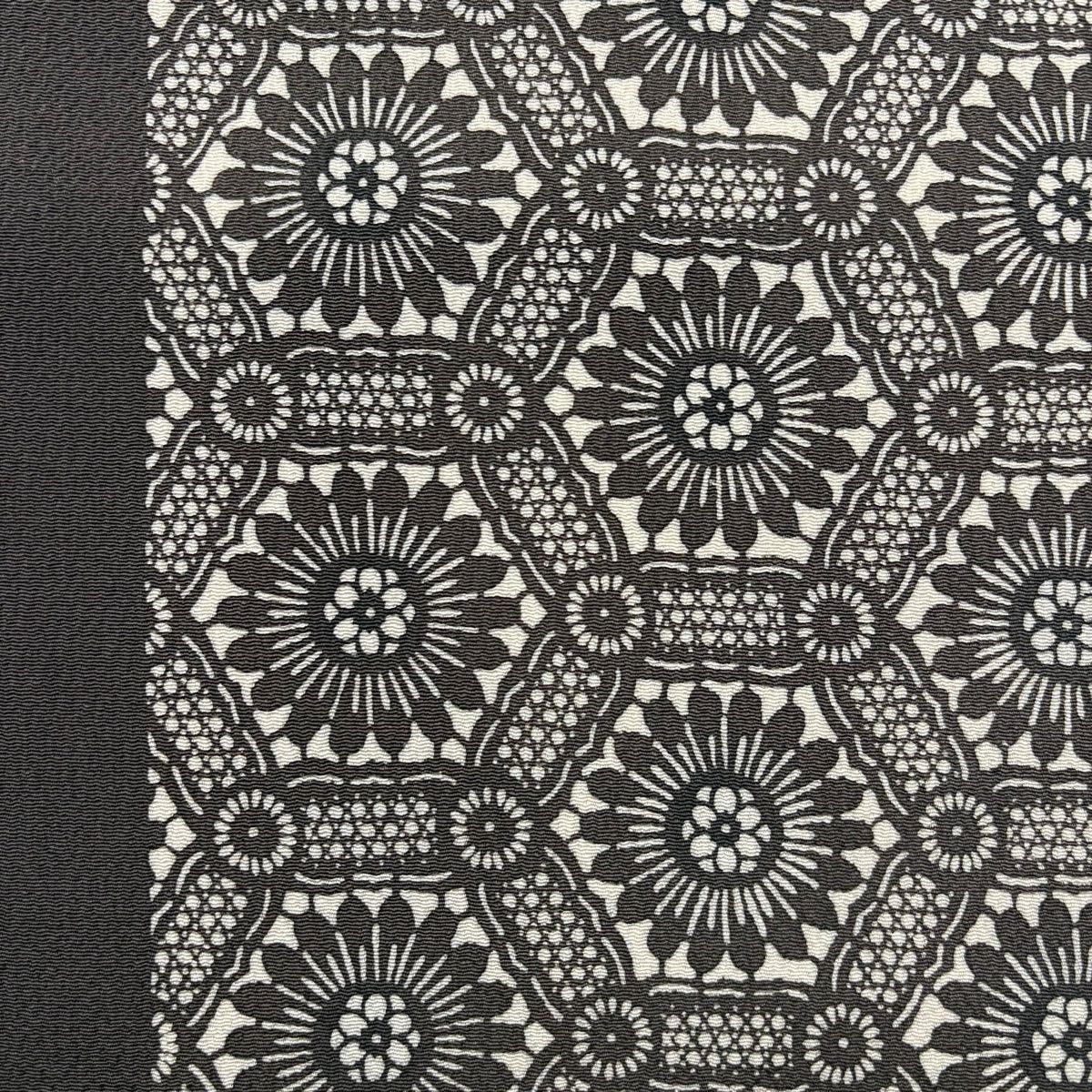  小紋 身丈167 cm 裄丈66 5 M 袷 名古屋帯セット 松 灰茶 正絹 秀品 小紋 着物