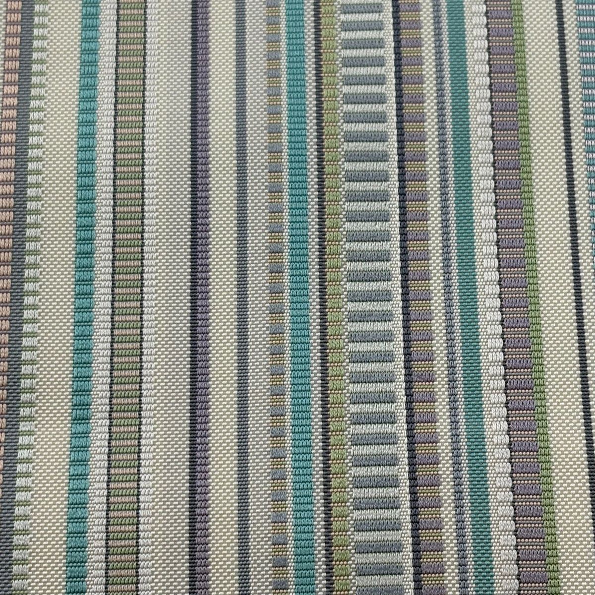 半幅帯 匠悦 縞 幾何学模様 クリーム 正絹