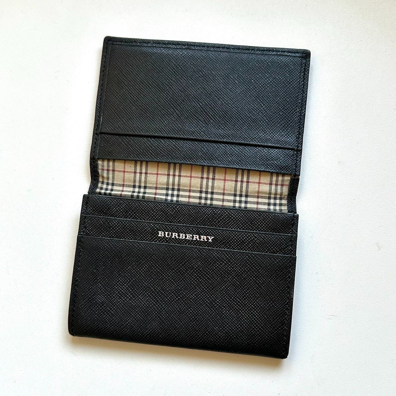 バーバリー BURBERRY 名刺入れ カードケース ノバチェック ブラック